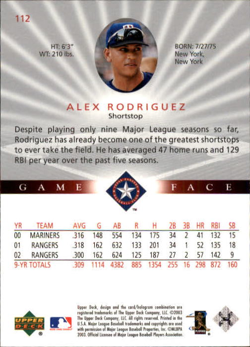 B1338- 2003 Upper Deck Game Face BB 1-217 +Inserts -You Pick- 15+ FREE US SHIP - Picture 155 of 171