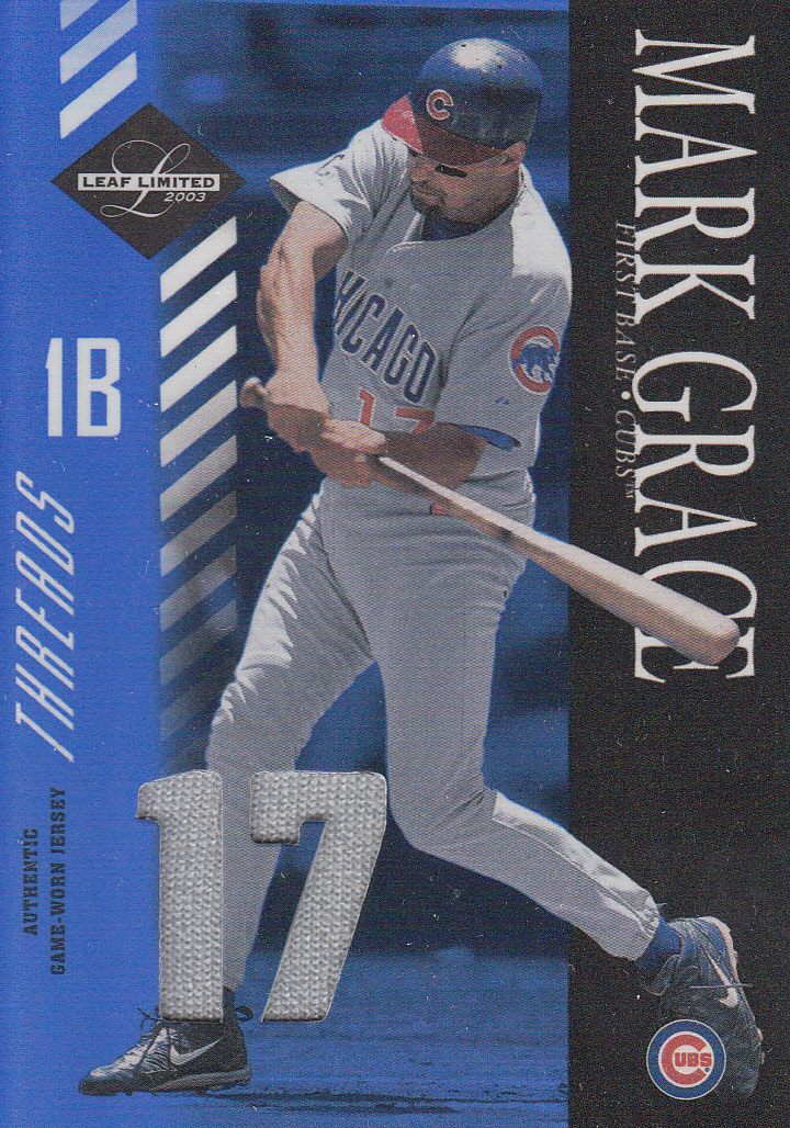 2003 Leaf Limited Threads Number #98 Mark Grace/17