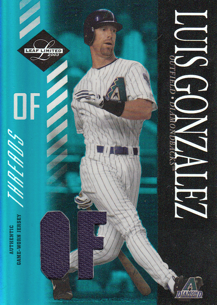 2003 Leaf Limited Threads Position #40 Luis Gonzalez