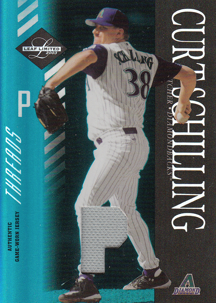 2003 Leaf Limited Threads Position #115 C.Schilling D'backs Throw