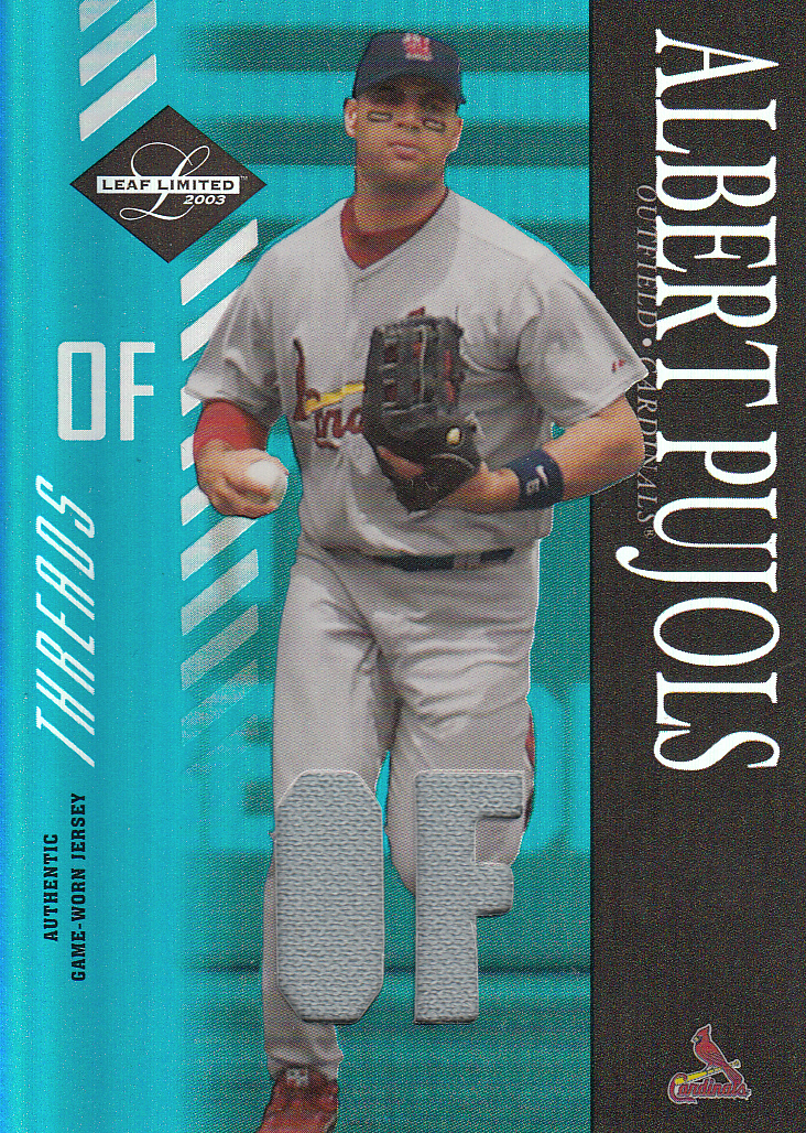 2003 Leaf Limited Threads Position #139 Albert Pujols A