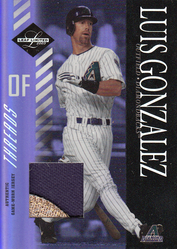 2003 Leaf Limited Threads Prime #40 Luis Gonzalez