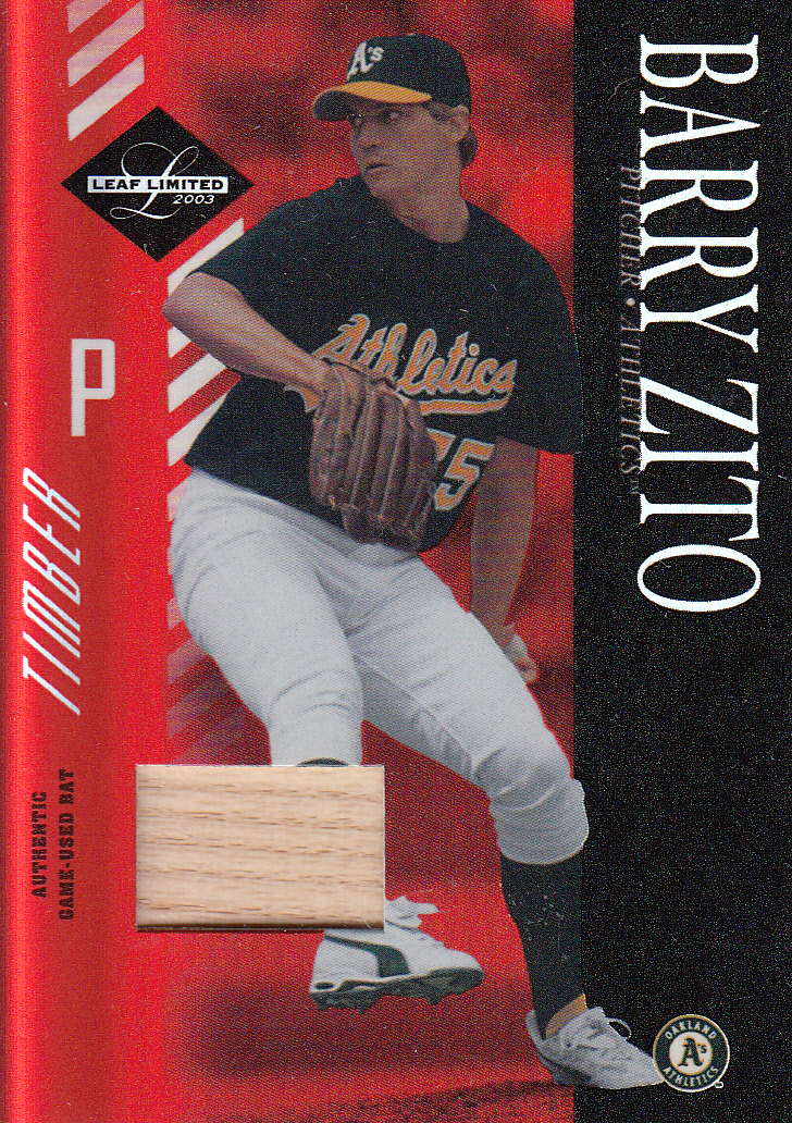 2003 Leaf Limited Timber #90 Barry Zito A