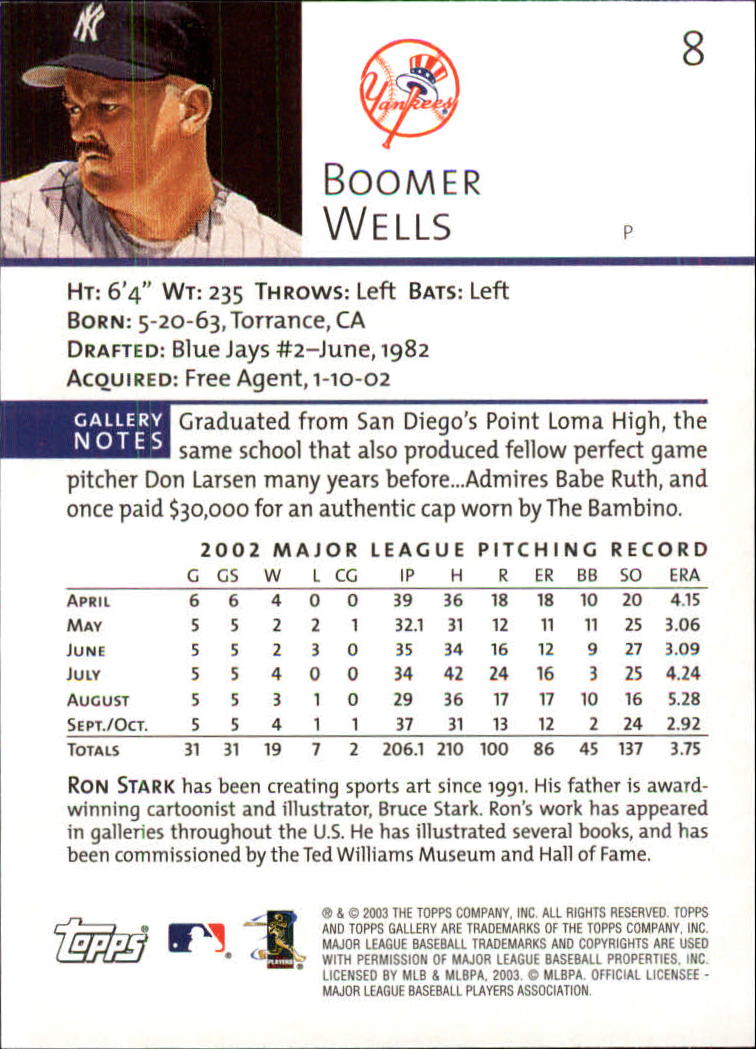 A9174- 2003 Topps Gallery Baseball Cards 1-200 -You Pick- 15+ FREE US SHIP - Picture 13 of 332