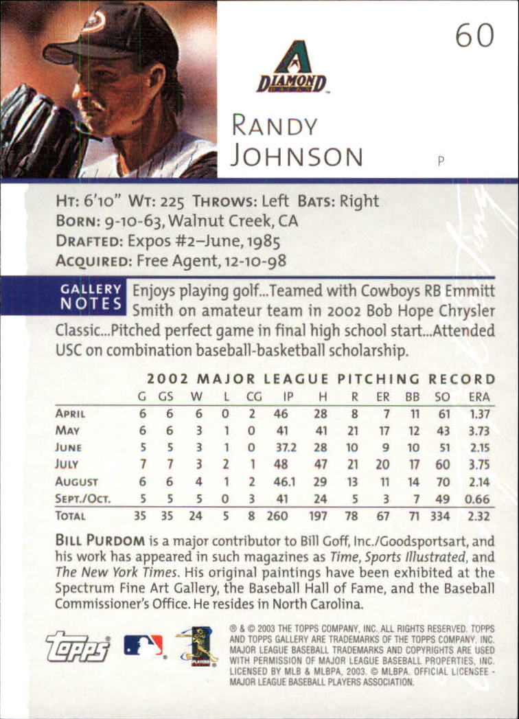 A9174- 2003 Topps Gallery Baseball Cards 1-200 -You Pick- 15+ FREE US SHIP - Picture 96 of 332