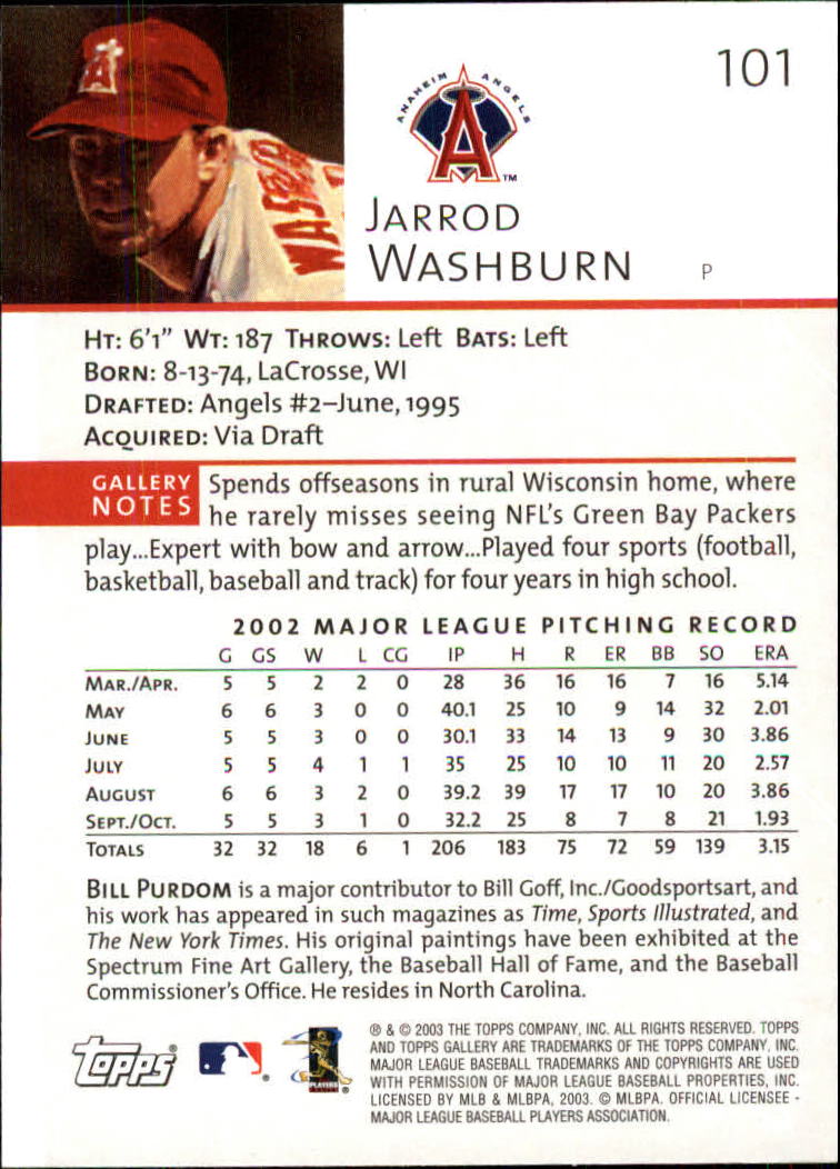 A9174- 2003 Topps Gallery Baseball Cards 1-200 -You Pick- 15+ FREE US SHIP - Picture 172 of 332