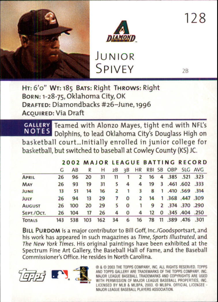A9174- 2003 Topps Gallery Baseball Cards 1-200 -You Pick- 15+ FREE US SHIP - Picture 222 of 332