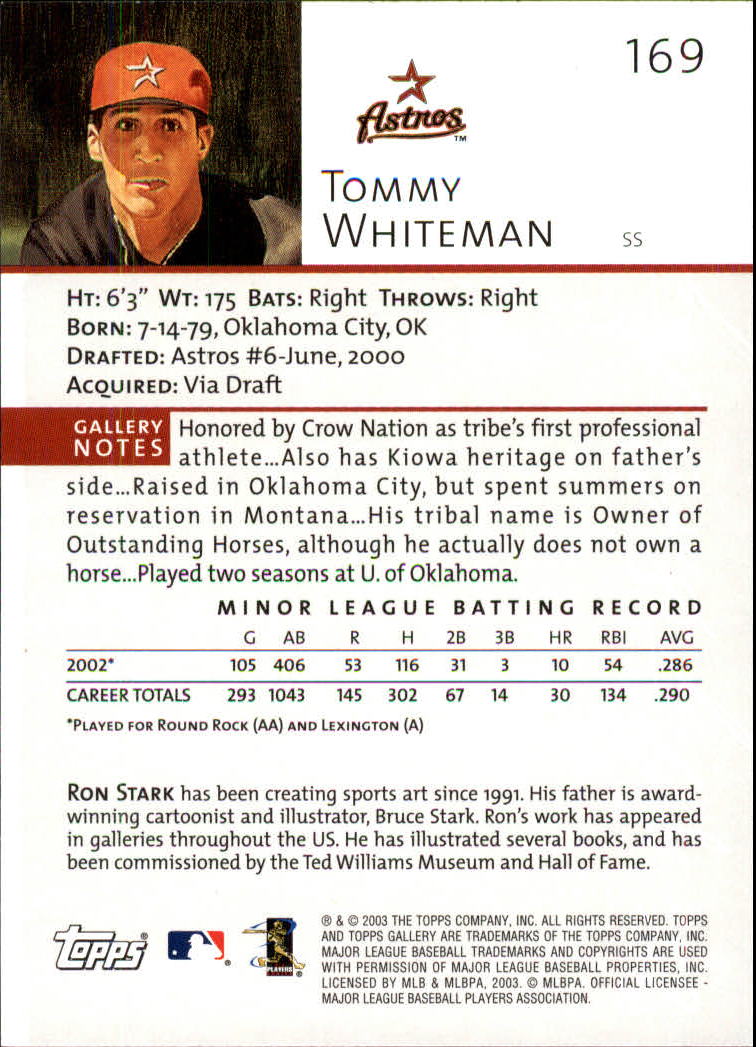 A9174- 2003 Topps Gallery Baseball Cards 1-200 -You Pick- 15+ FREE US SHIP - Picture 280 of 332