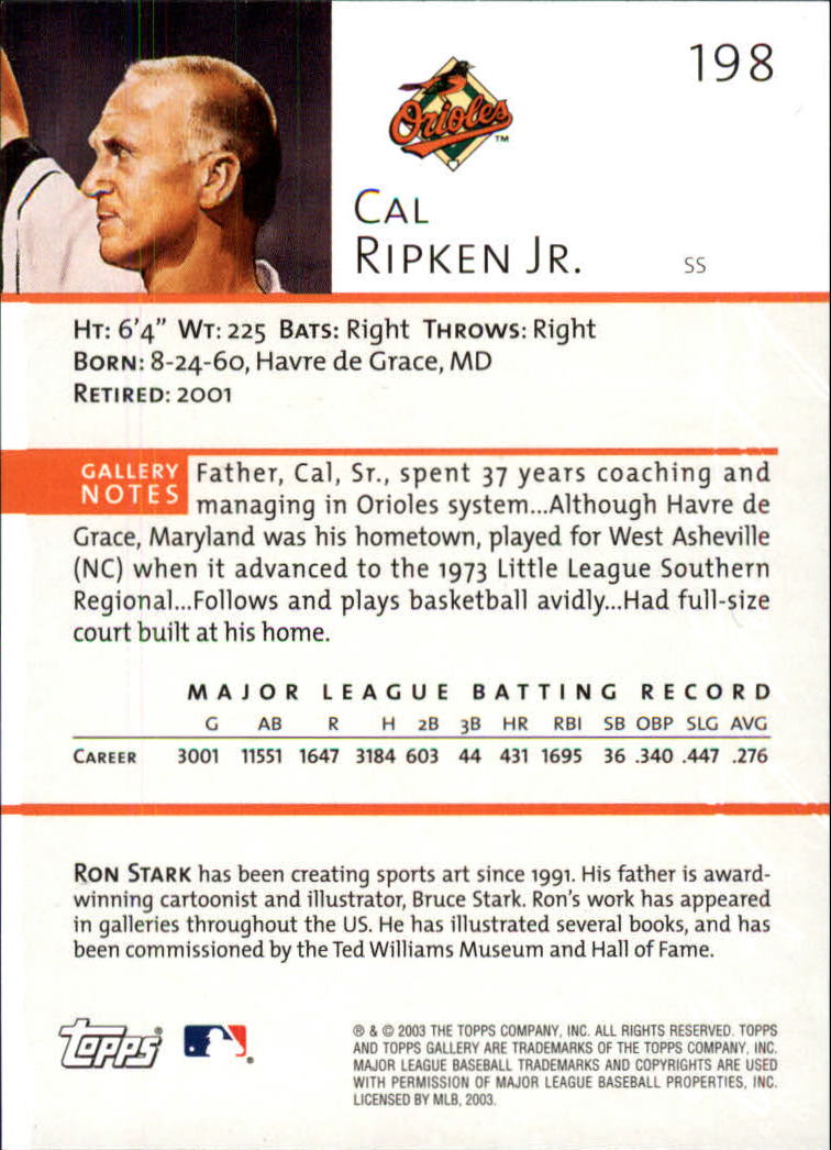A9174- 2003 Topps Gallery Baseball Cards 1-200 -You Pick- 15+ FREE US SHIP - Picture 328 of 332