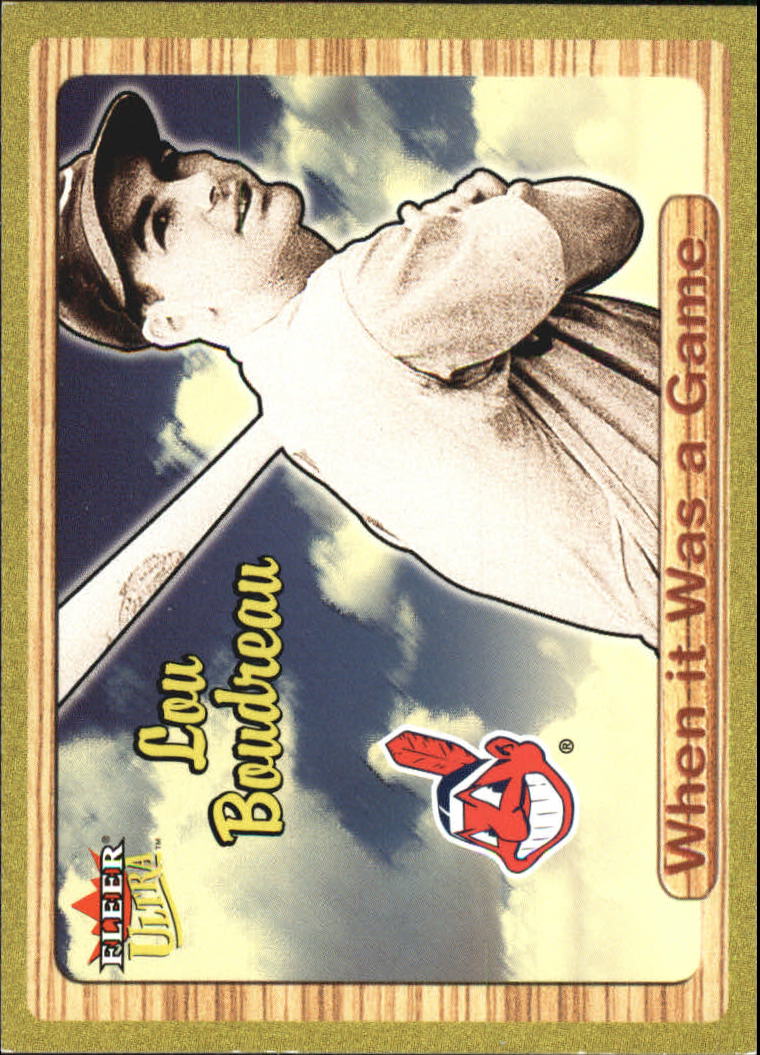 2003 Ultra When It Was A Game #8 Lou Boudreau