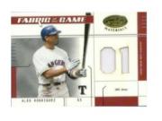 2003 Leaf Certified Materials Fabric of the Game #10JY Alex Rodriguez Rgr JY/101