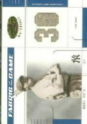 2003 Leaf Certified Materials Fabric of the Game #13PS Babe Ruth Pants PS/10