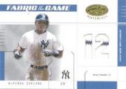 2003 Leaf Certified Materials Fabric of the Game #47JN Alfonso Soriano JN/12