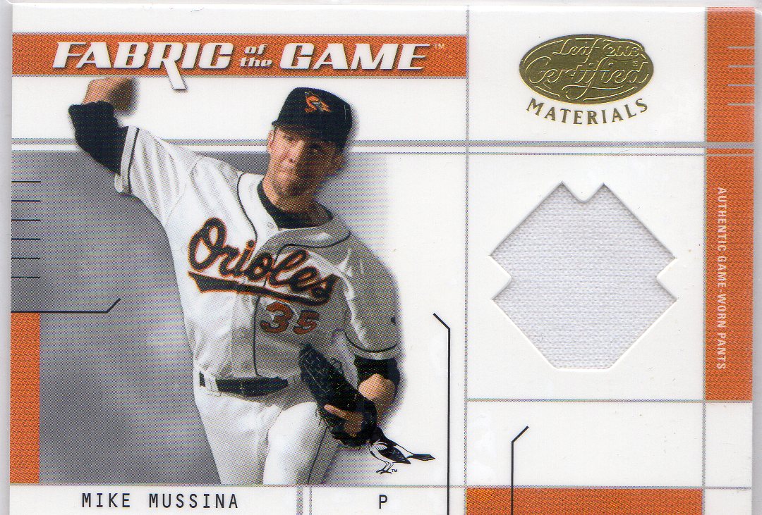 2003 Leaf Certified Materials Fabric of the Game #124BA M.Muss O's Pants BA/100