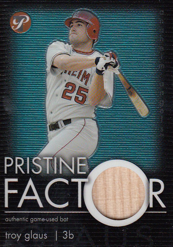 2003 Topps Pristine Factor Bat Relics #TG Troy Glaus