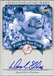 2003 Upper Deck Yankees Signature Pride of New York Autographs #EL Dock Ellis