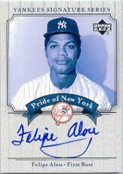 2003 Upper Deck Yankees Signature Pride of New York Autographs #FA Felipe Alou