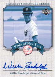 2003 Upper Deck Yankees Signature Pride of New York Autographs #WR Willie Randolph SP/283