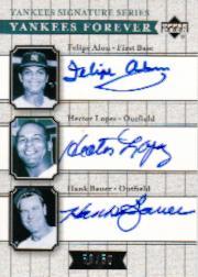 2003 Upper Deck Yankees Signature Yankees Forever Autographs #ALB Felipe Alou/Hector Lopez/Hank Bauer