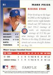 Carte "Parallele" Donruss Champions Baseball 2003 - Foto 15 di 15