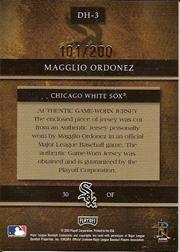 2003 Playoff Prestige Diamond Heritage Material #3 Magglio Ordonez Jsy back image