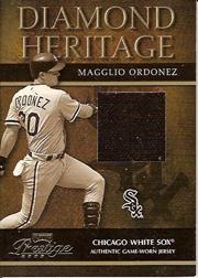 2003 Playoff Prestige Diamond Heritage Material #3 Magglio Ordonez Jsy