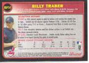 2003 Bowman Draft #14 Billy Traber back image