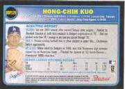 2003 Bowman Draft #120 Hong-Chih Kuo RC back image