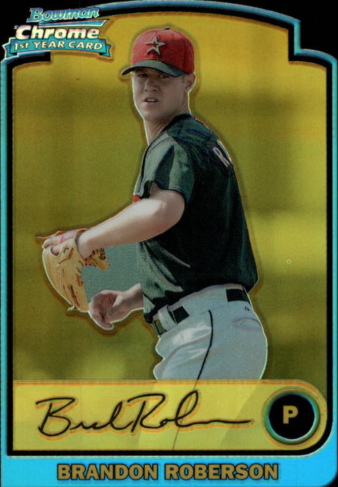 2003 Bowman Chrome Draft Gold Refractors #115 Brandon Roberson
