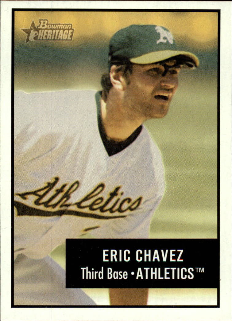 2003 Bowman Heritage #4 Eric Chavez