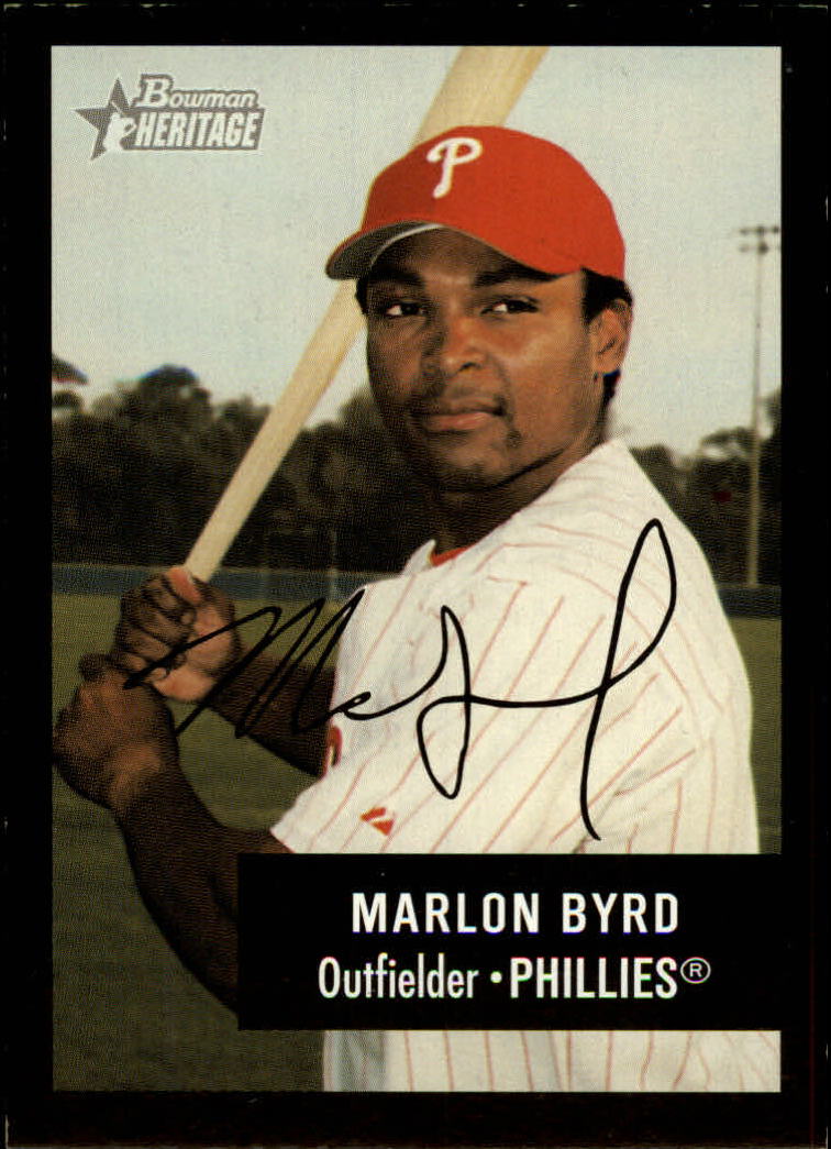 2003 Bowman Heritage Facsimile Signature #19 Marlon Byrd