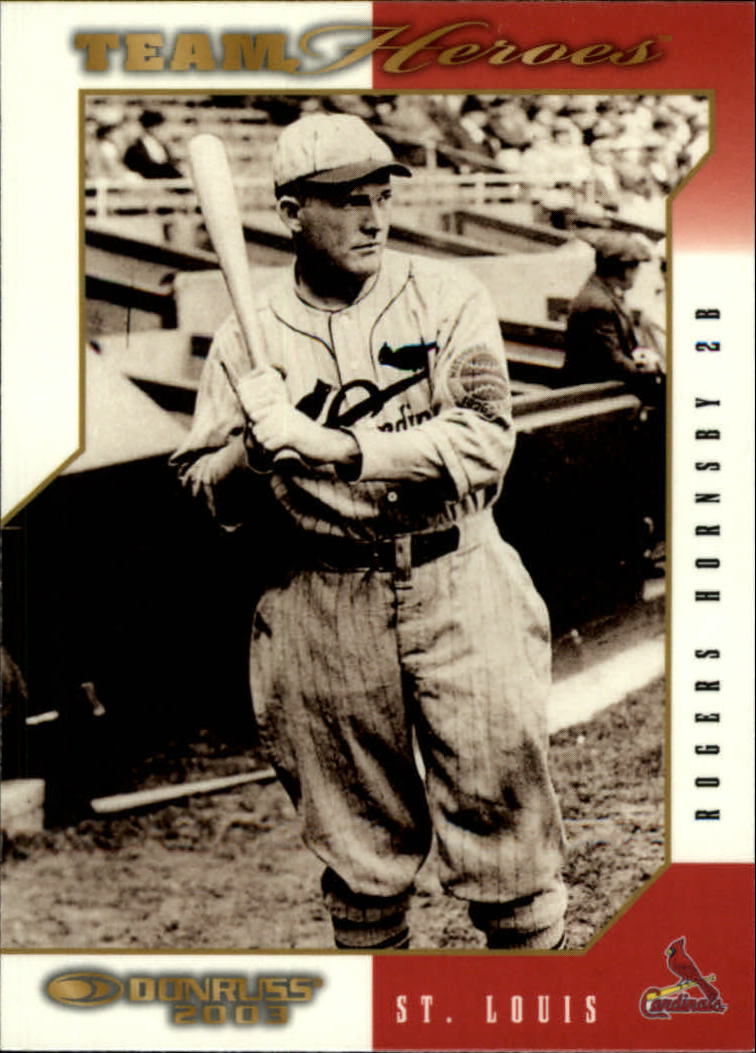 2003 Donruss Team Heroes Glossy #484 Rogers Hornsby