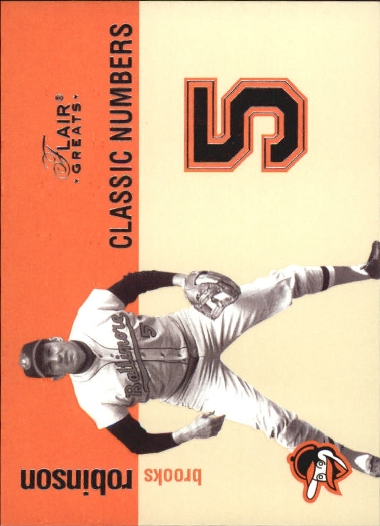 2003 Flair Greats Classic Numbers #3 Brooks Robinson