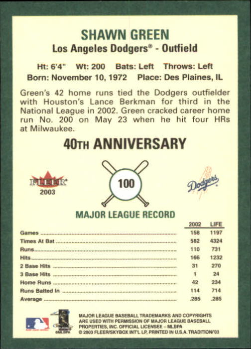 B2168- 2003 Fleer Tradition Baseball Card #s 1-265 -You Pick- 15+ FREE US SHIP - Picture 163 of 487