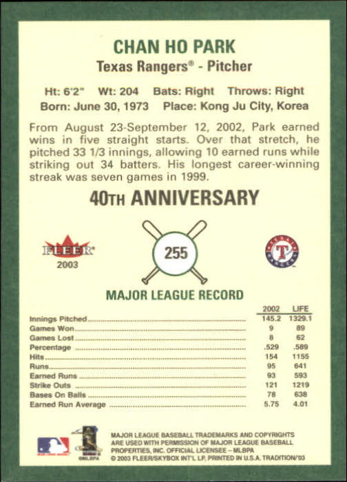 B2168- 2003 Fleer Tradition Baseball Card #s 1-265 -You Pick- 15+ FREE US SHIP - Picture 467 of 487