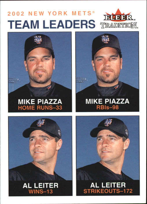 2003 Fleer Tradition Glossy #19 M.Piazza/A.Leiter TL