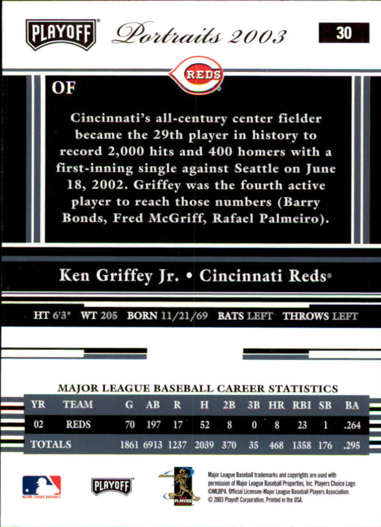 2003 Playoff Portraits Baseball "Main Set" Cards #1 to #144 - Picture 59 of 287