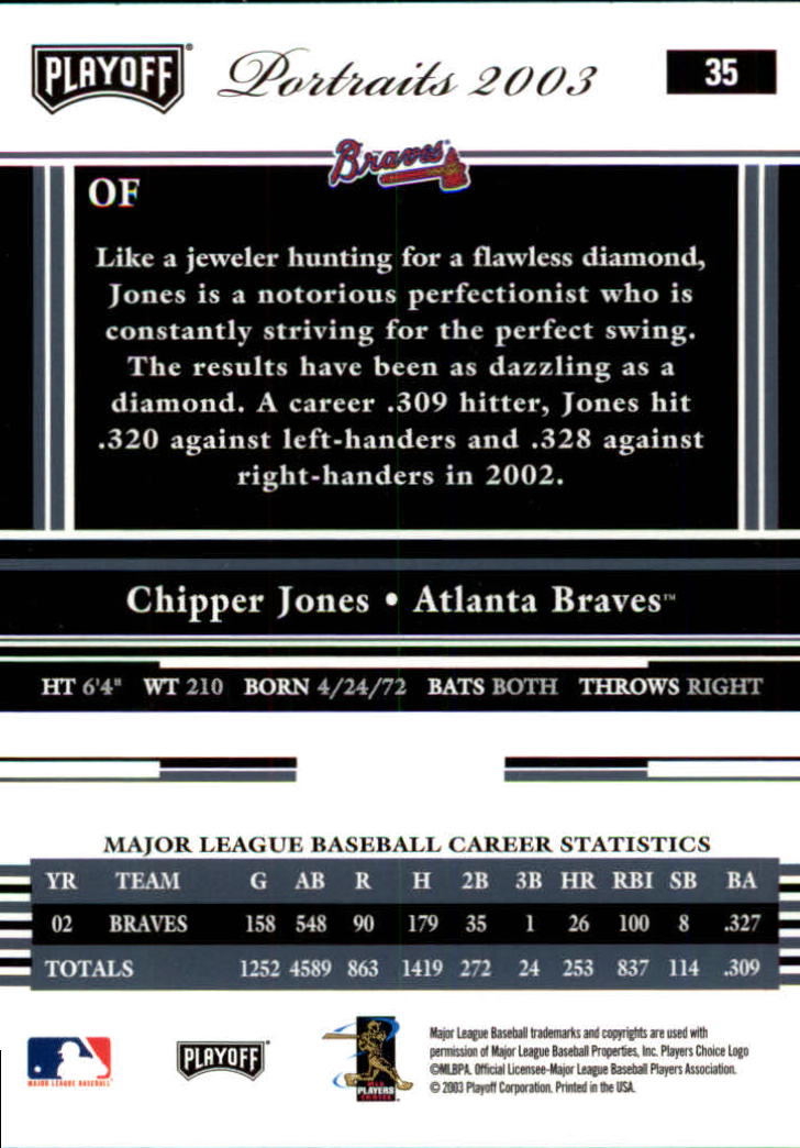 2003 Playoff Portraits Baseball "Main Set" Cards #1 to #144 - Picture 69 of 287