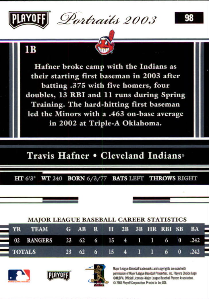 2003 Playoff Portraits Baseball "Main Set" Cards #1 to #144 - Picture 195 of 287