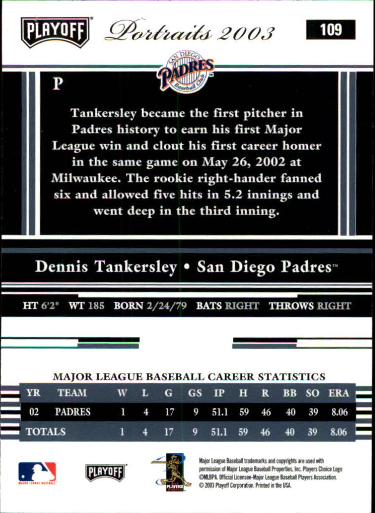 2003 Playoff Portraits Baseball "Main Set" Cards #1 to #144 - Picture 217 of 287