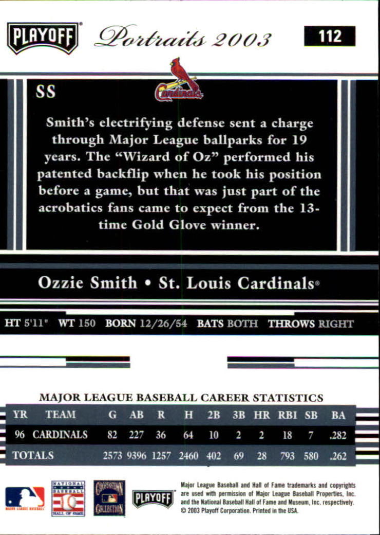 2003 Playoff Portraits Baseball "Main Set" Cards #1 to #144 - Picture 223 of 287