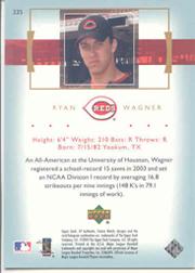 2003 SP Authentic #235 Ryan Wagner FW RC back image