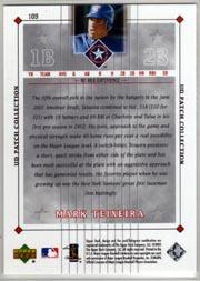 2003 UD Patch Collection #109 Mark Teixeira back image