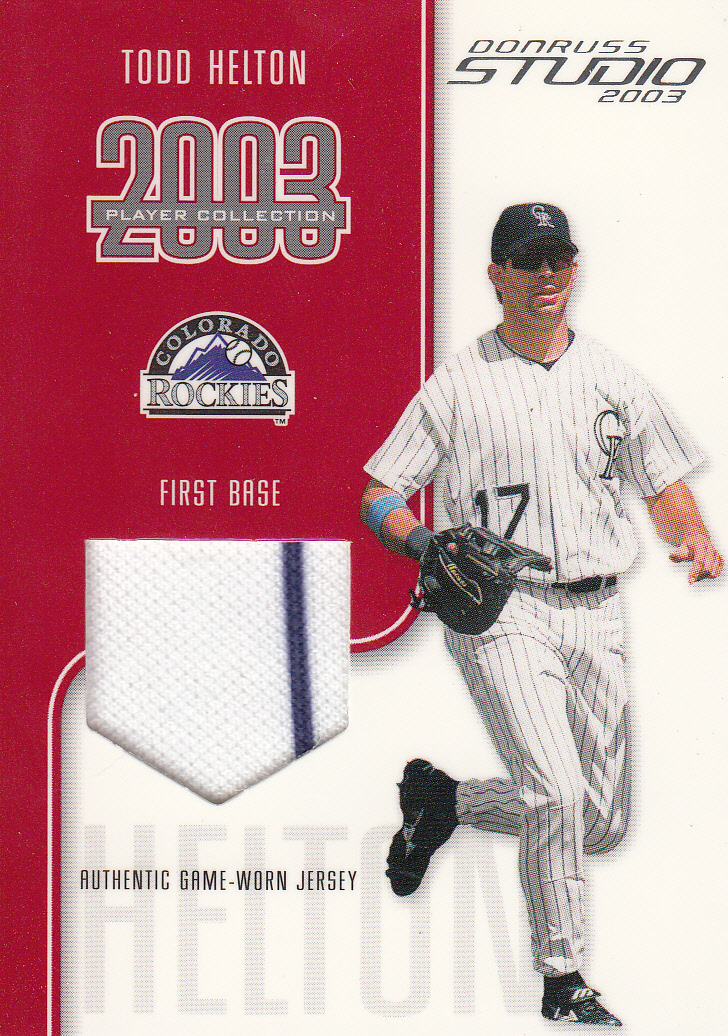 2003 Studio Player Collection #40 Todd Helton Jsy