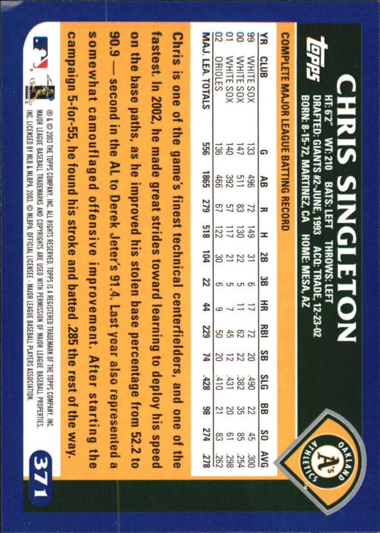 B6848- 2003 Topps Home Team Advantage BB 252-501 -You Pick- 15+ FREE US SHIP - Picture 227 of 487