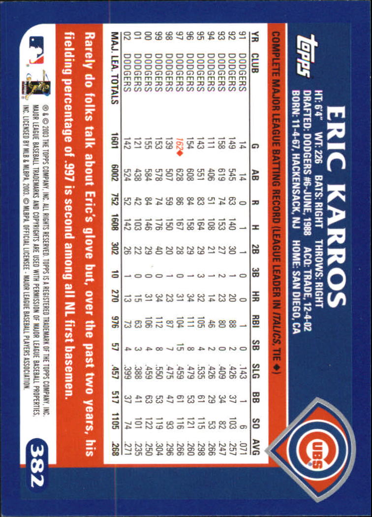 B6848- 2003 Topps Home Team Advantage BB 252-501 -You Pick- 15+ FREE US SHIP - Picture 249 of 487