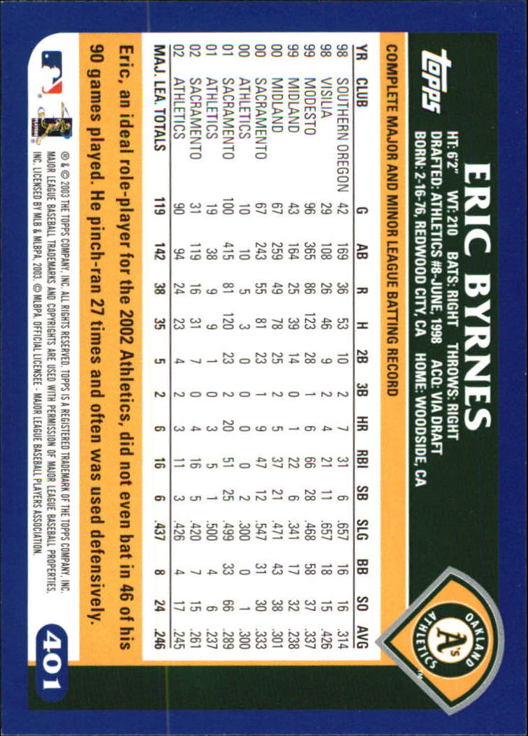B6848- 2003 Topps Home Team Advantage BB 252-501 -You Pick- 15+ FREE US SHIP - Picture 287 of 487