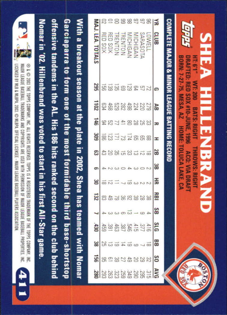 B6848- 2003 Topps Home Team Advantage BB 252-501 -You Pick- 15+ FREE US SHIP - Picture 307 of 487