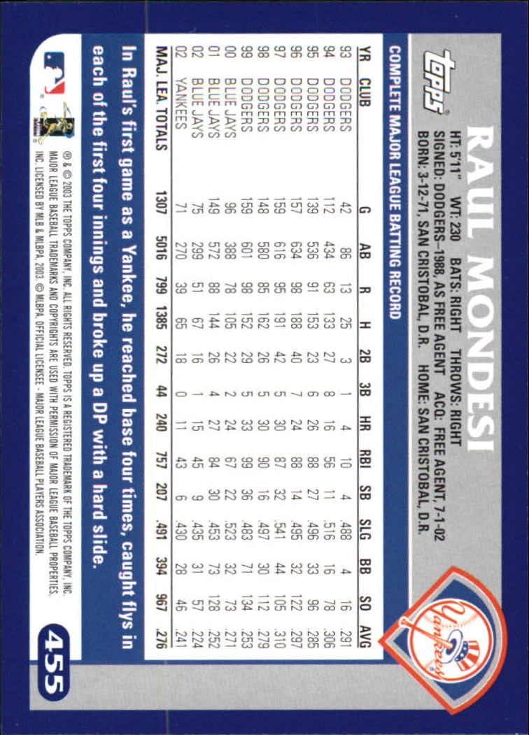 B6848- 2003 Topps Home Team Advantage BB 252-501 -You Pick- 15+ FREE US SHIP - Picture 395 of 487