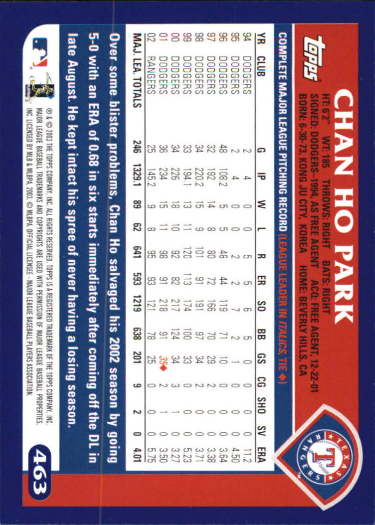 B6848- 2003 Topps Home Team Advantage BB 252-501 -You Pick- 15+ FREE US SHIP - Picture 411 of 487